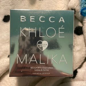 Becca bff glow letters